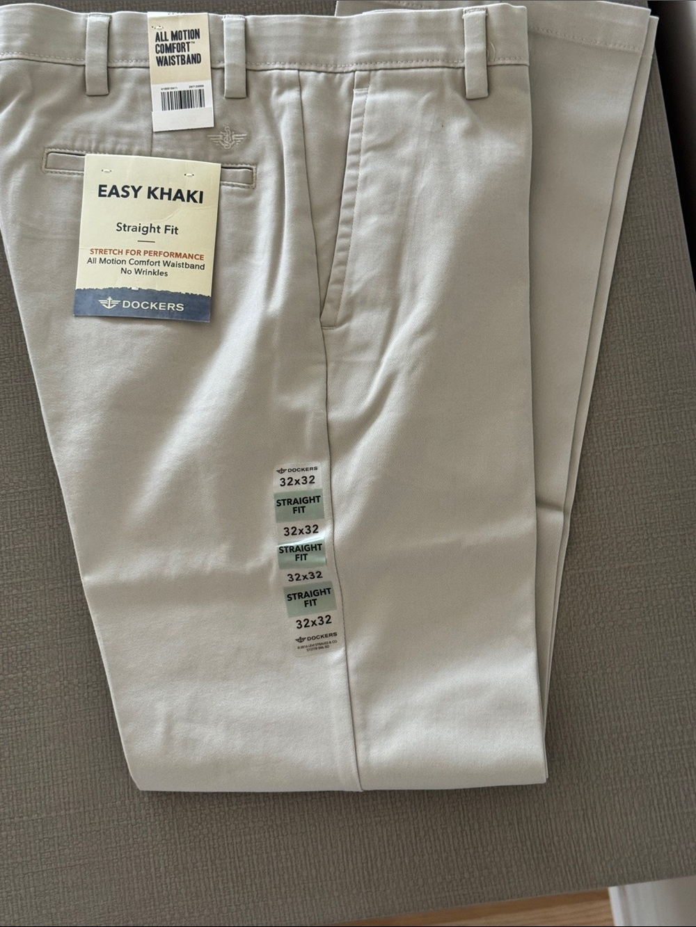 Dockers Easy Khaki Straight Fit Pants — Light Beige